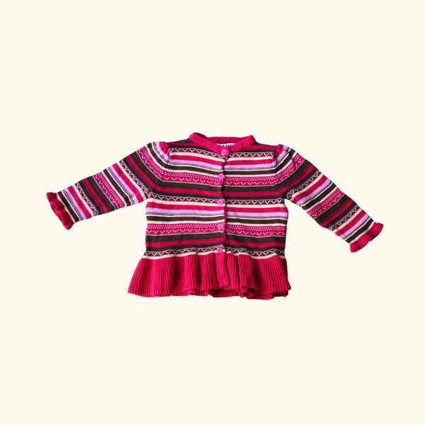 Multicoloured Striped Cardigan