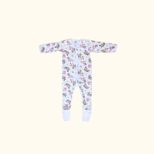 Floral Long Sleeved Onesie
