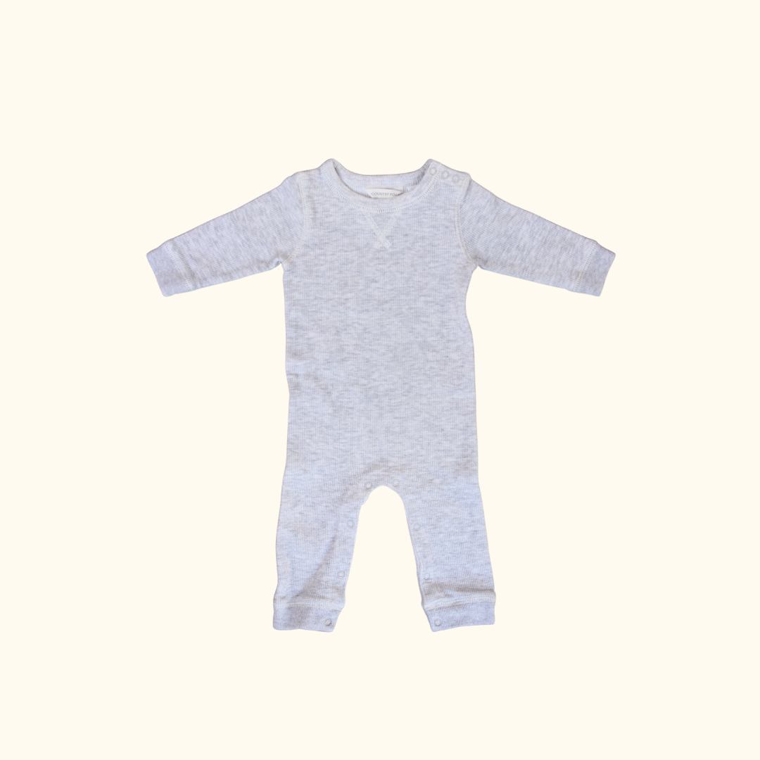 Grey Rib Onesie