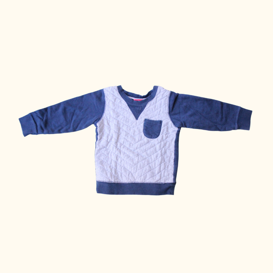 Blue and Grey Sweater