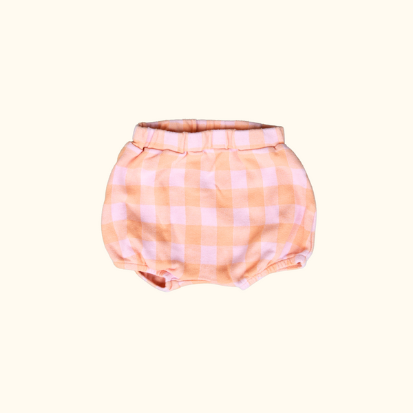 Orange and Pink Checkered Shorts