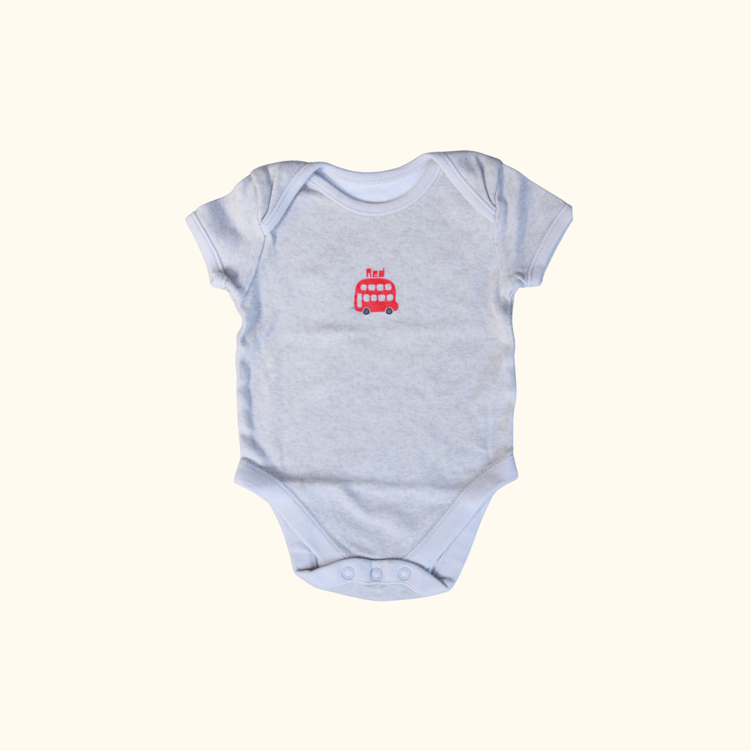 Grey Bodysuit with Bus