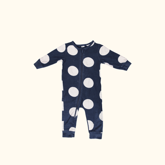 Blue Onesie with Zip