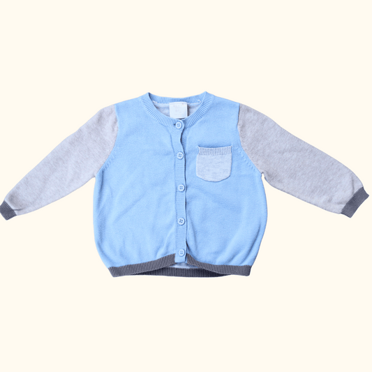 Blue and Grey Cardigan