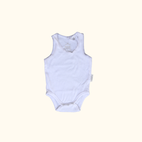 White Sleeveless Bodysuit