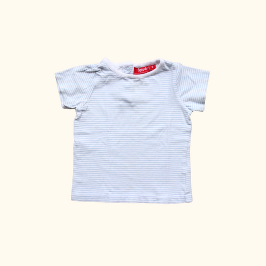 Blue and White Striped T-Shirt
